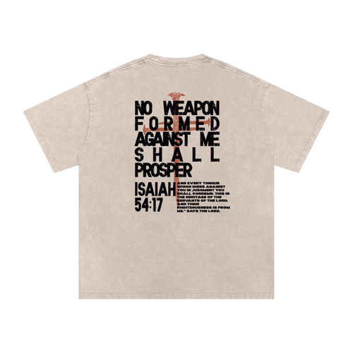 Isaiah 54:17, No weapon formed against me shall prosper shirt, apricot shirt