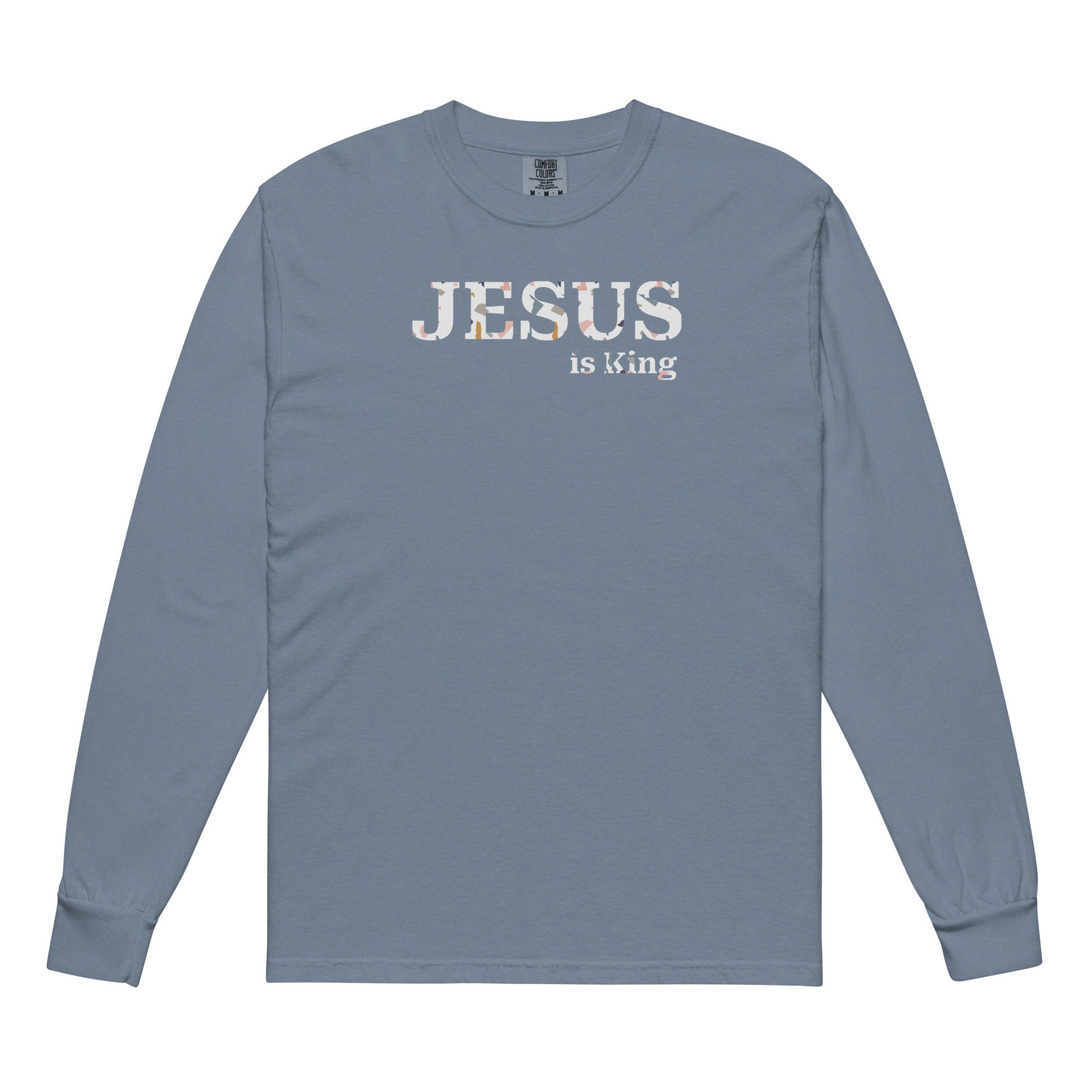 Jesus is King, blue sweatshirt