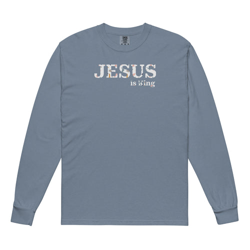 Jesus is King, blue sweatshirt