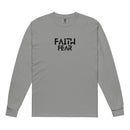 Faith over Fear shirt, grey long sleeve