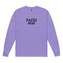 Faith over Fear shirt, purple long sleeve