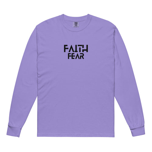 Faith over Fear shirt, purple long sleeve
