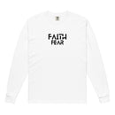 Faith over Fear shirt, white long sleeve