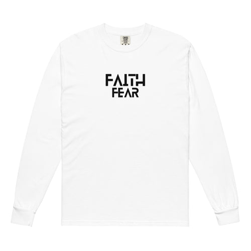 Faith over Fear shirt, white long sleeve