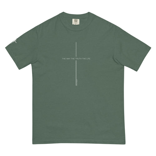 The way the truth the life, cross, t-shirt, green