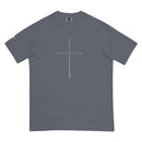 The way the truth the life, cross, t-shirt, faded blue, gray