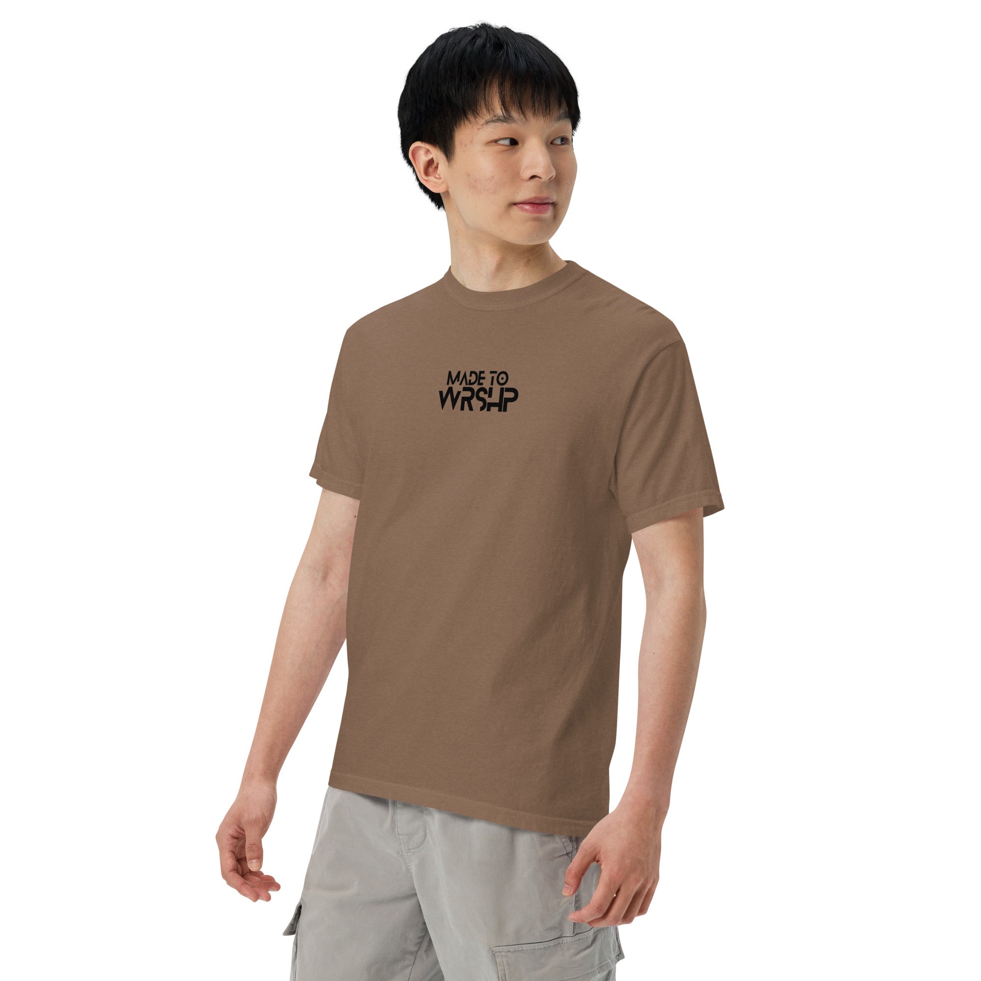 Made to worship t-shirt, brown
