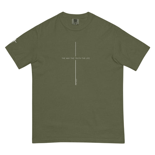 The way the truth the life, cross, t-shirt, green