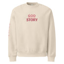 God rewrote my story sweatshirt, beige