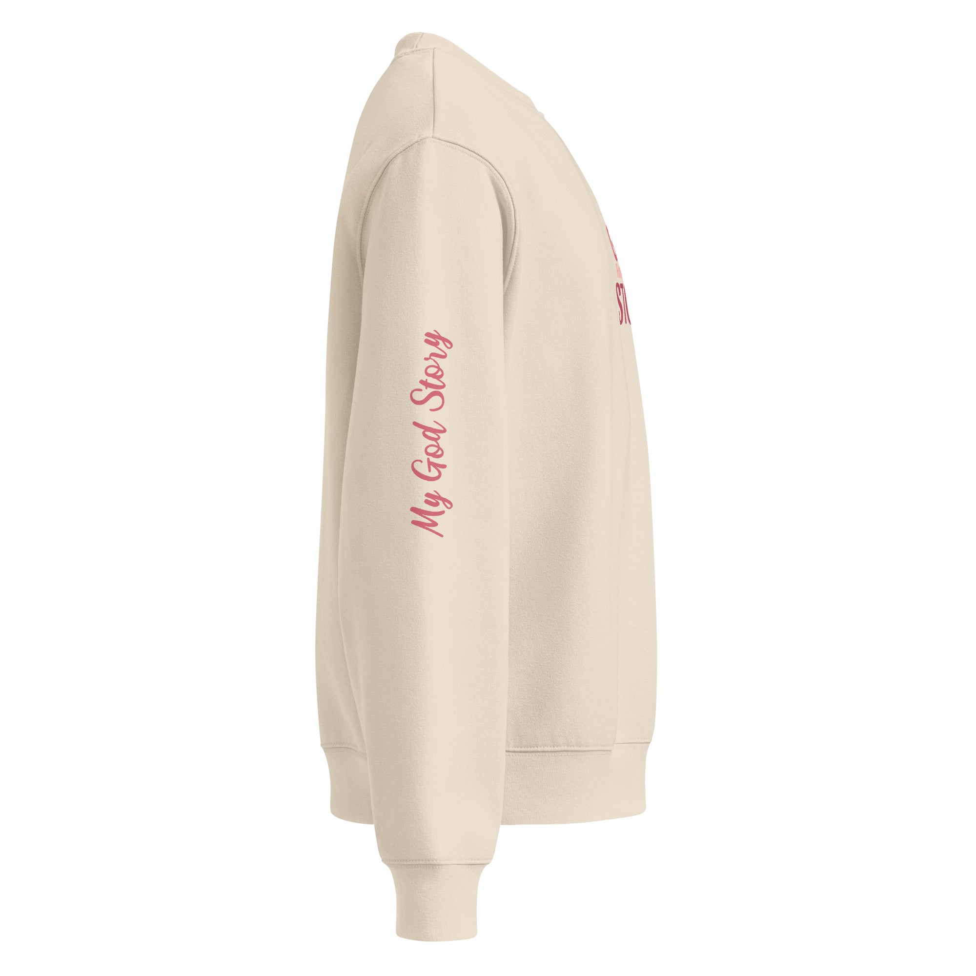 God rewrote my story sweatshirt, beige