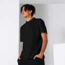 fisher of man, fish symbol polo, black