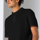 fisher of man, fish symbol polo, black