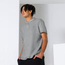 fisher of man, fish symbol polo, grey