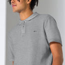 fisher of man, fish symbol polo, grey
