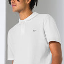 fisher of man, fish symbol polo, white