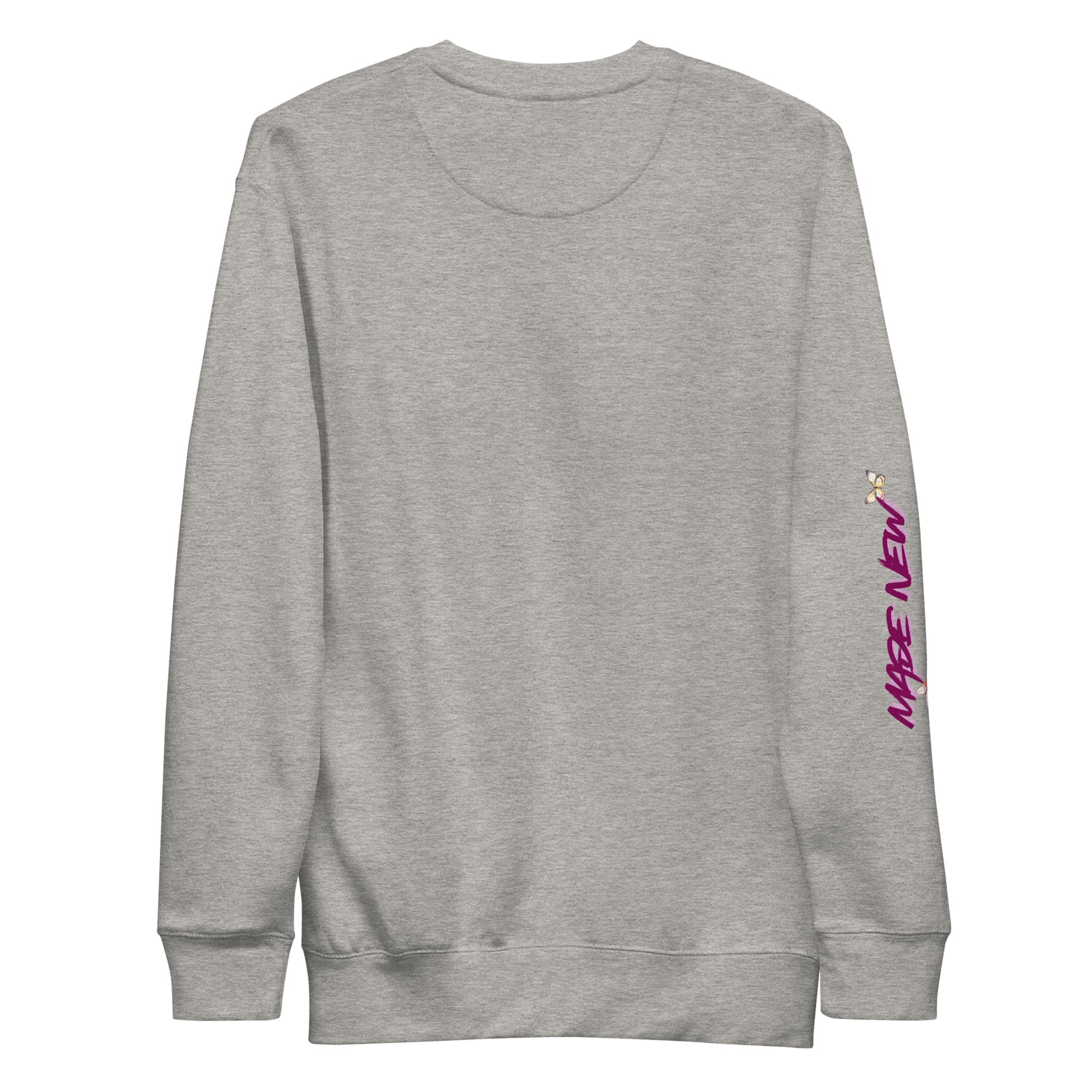 He makes all things new, sweatshirt, heathered gray