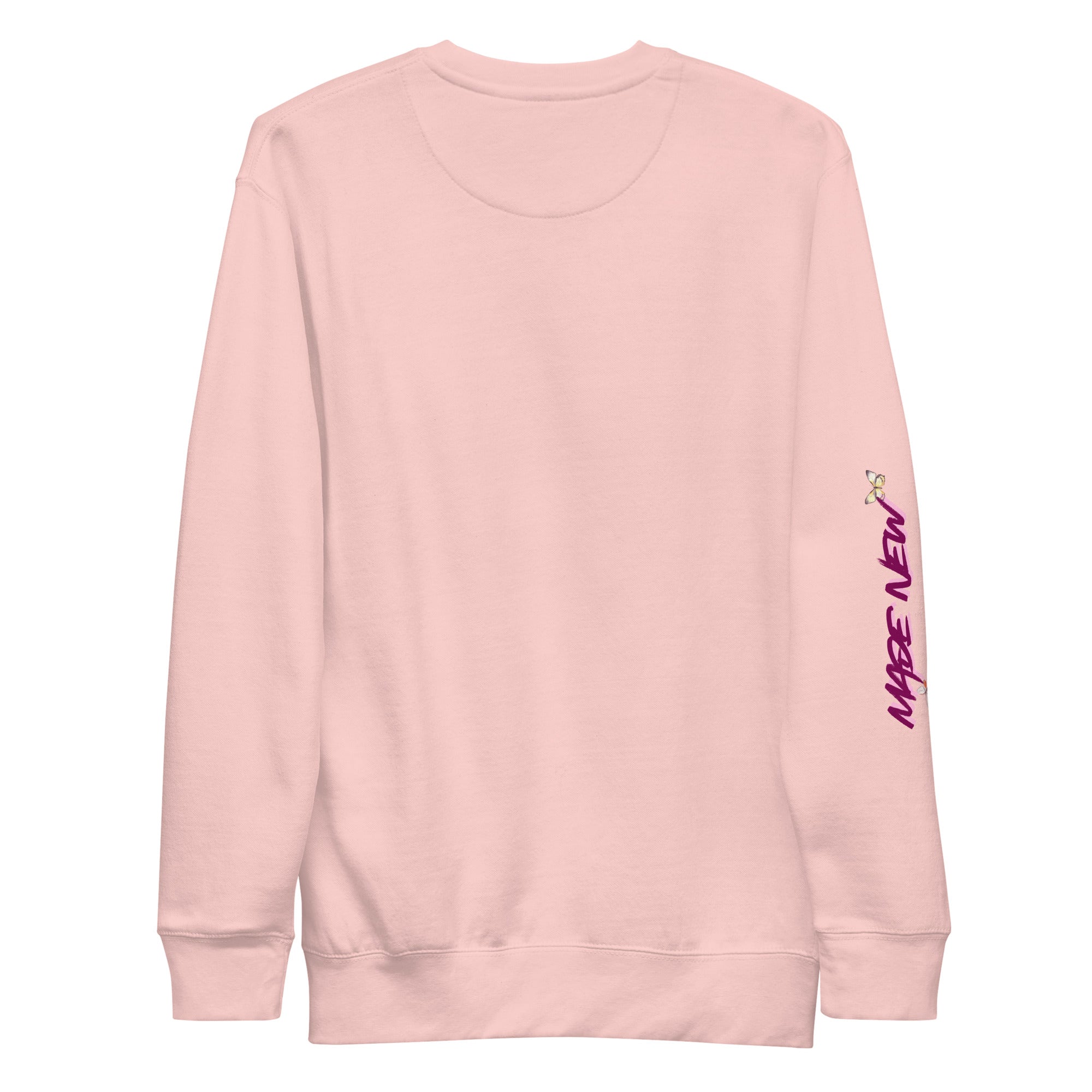 He makes all things new, sweatshirt, light pink