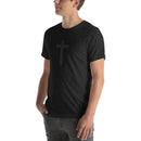 hidden cross t-shirt, black