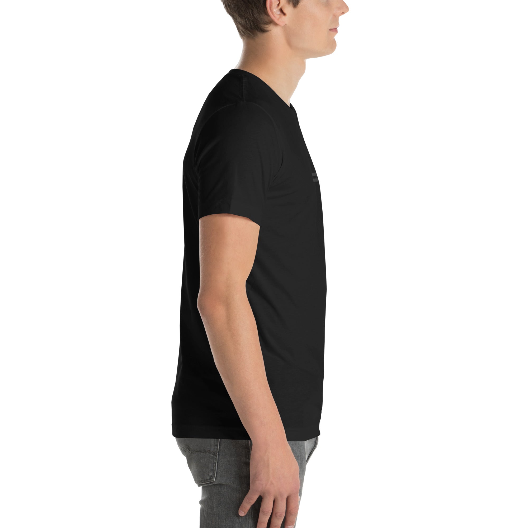 hidden cross t-shirt, black