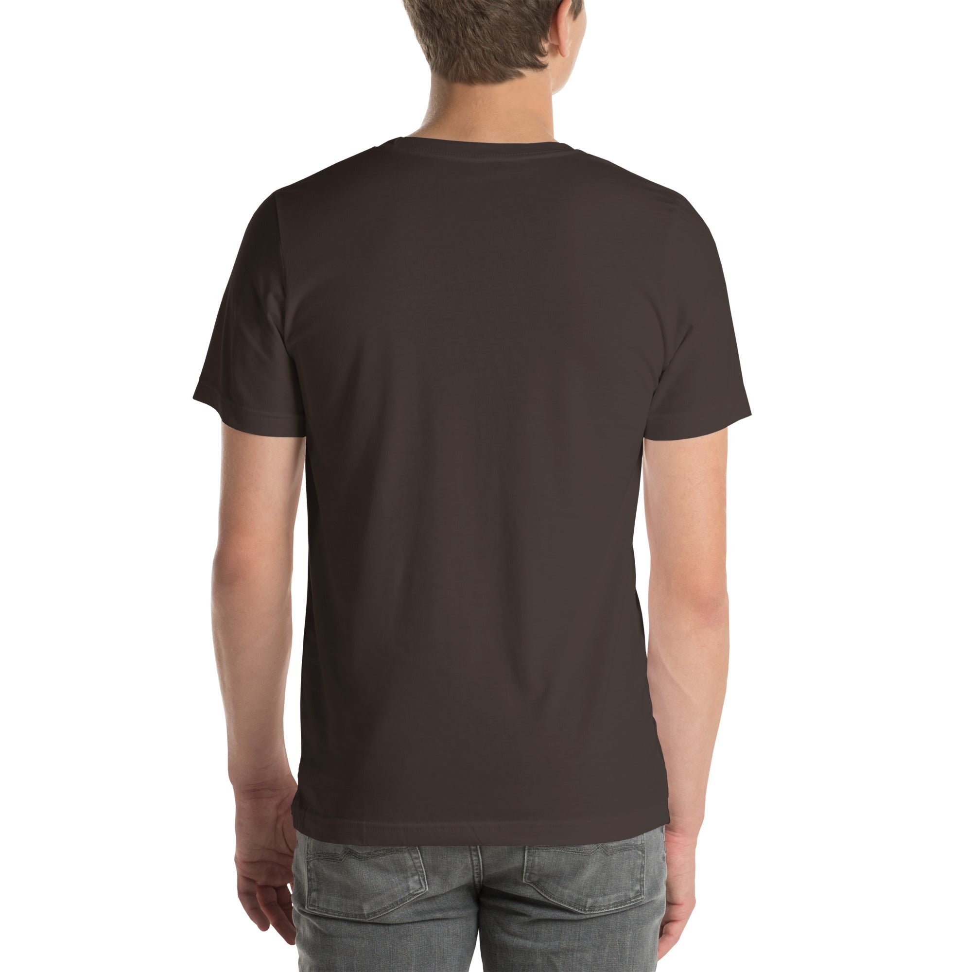 hidden cross t-shirt, brown