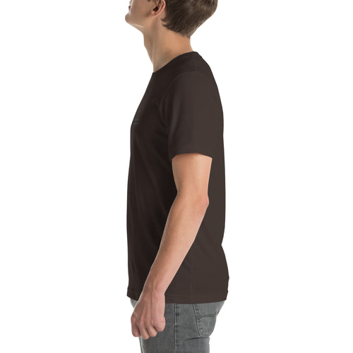hidden cross t-shirt, brown