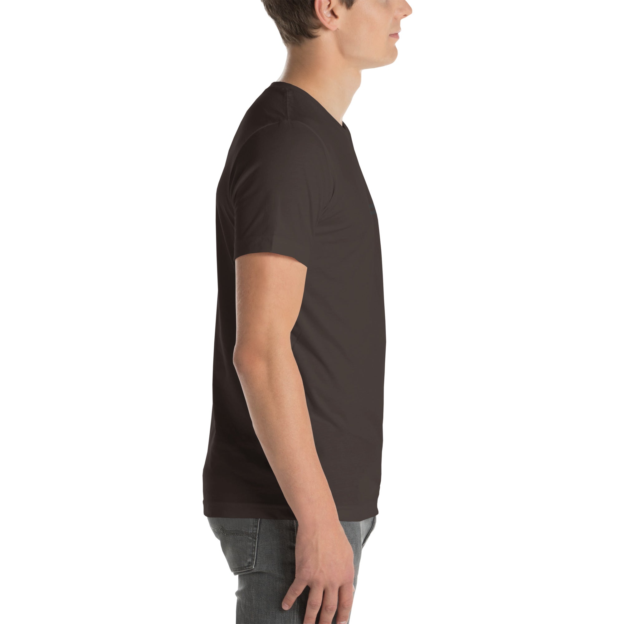 hidden cross t-shirt, brown