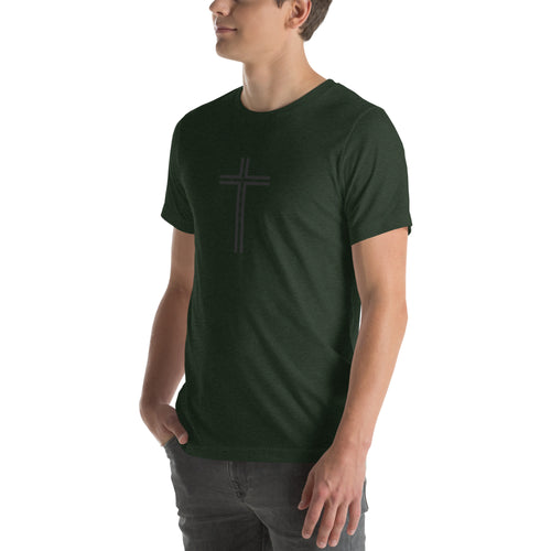 hidden cross t-shirt, green