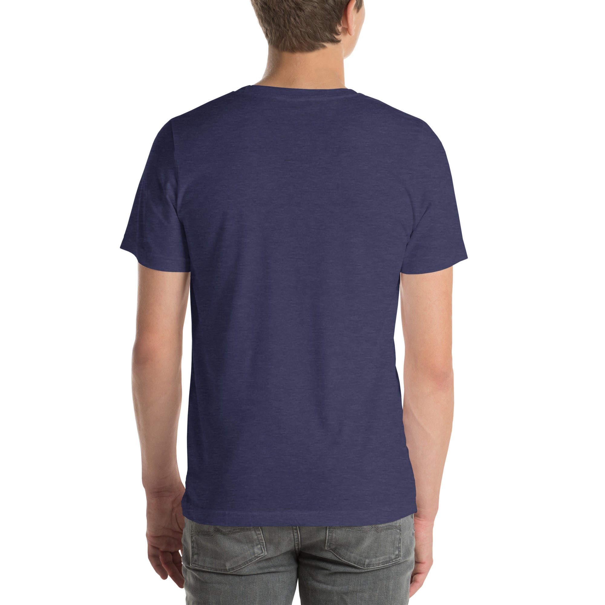 hidden cross t-shirt, blue
