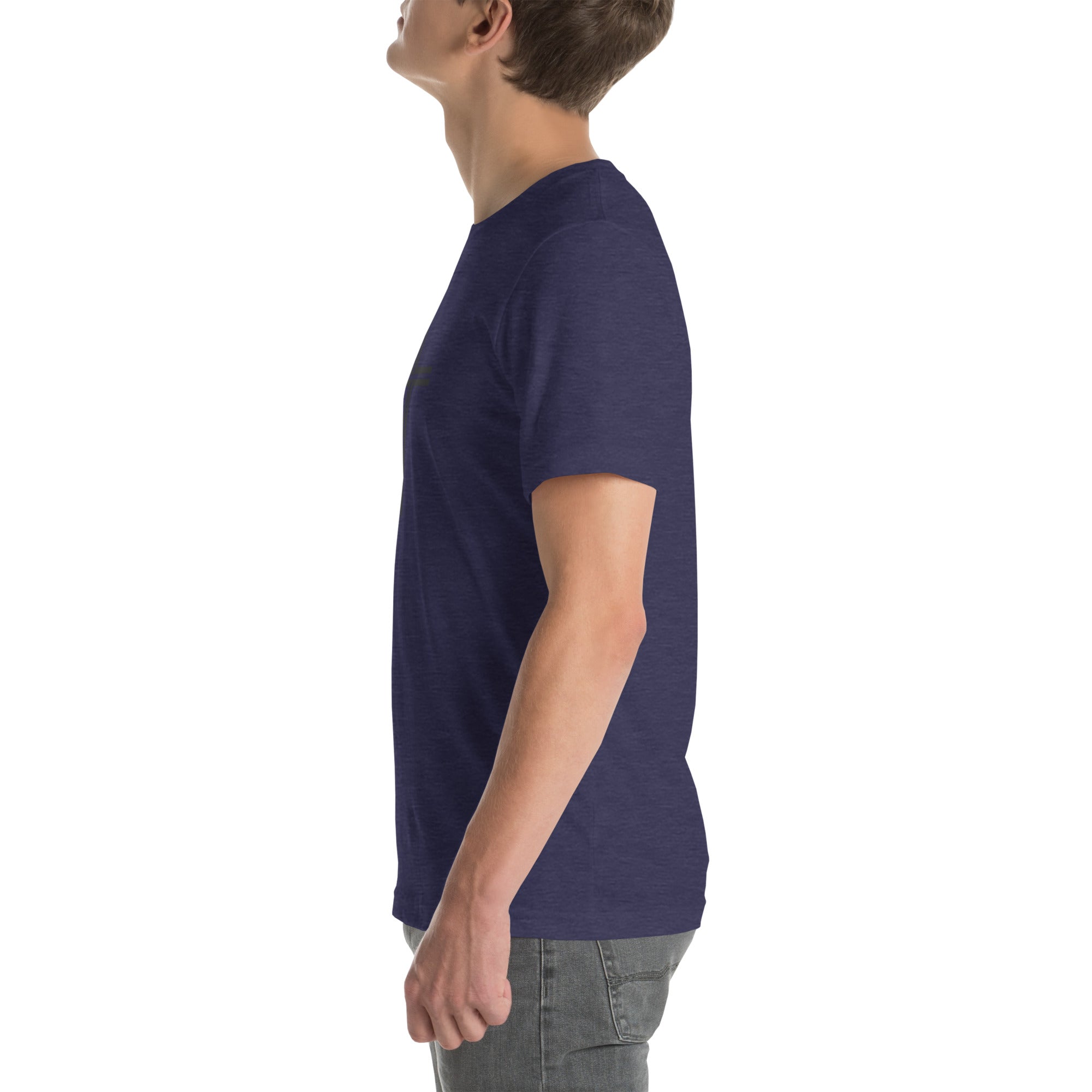 hidden cross t-shirt, blue