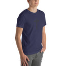 hidden cross t-shirt, blue