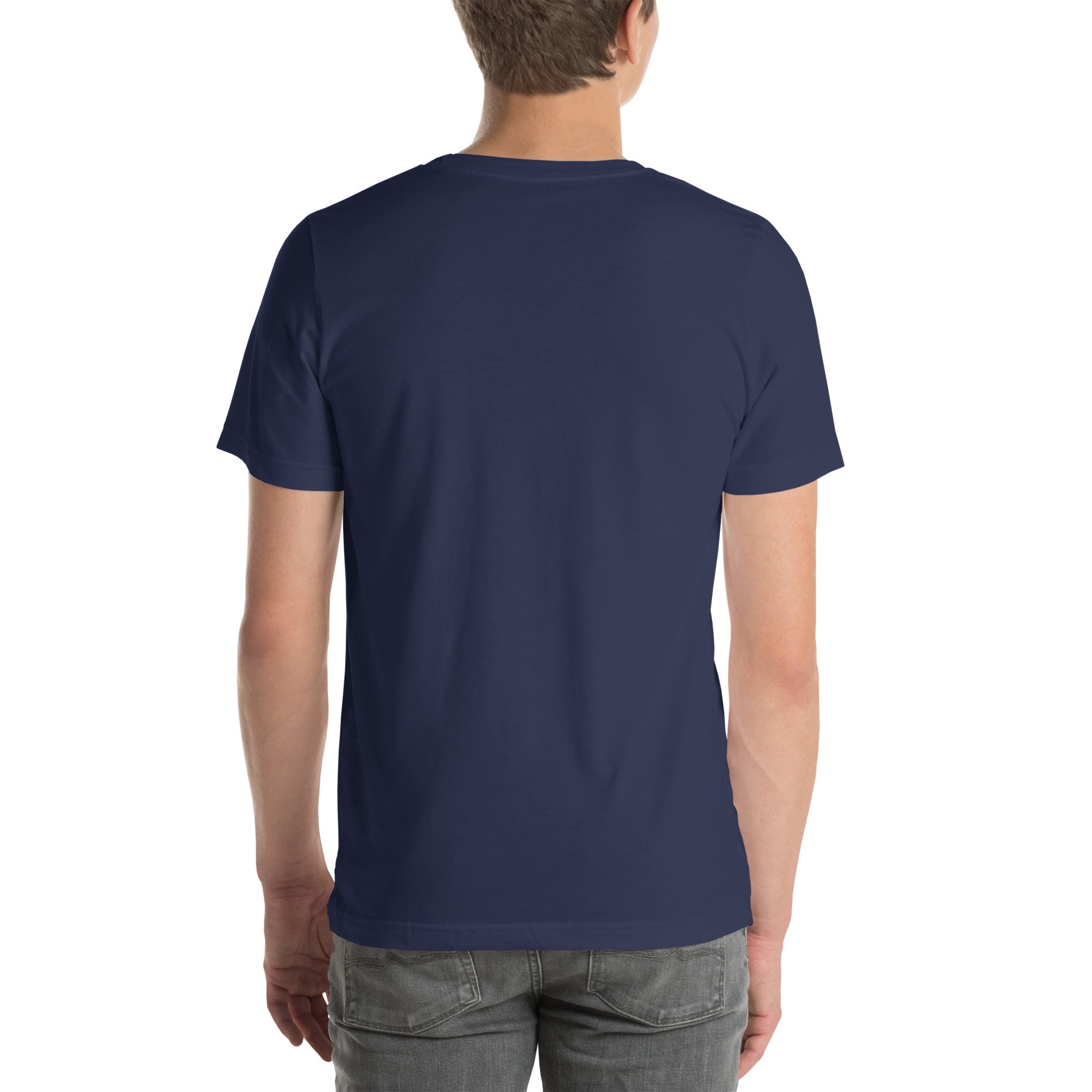 hidden cross t-shirt, blue