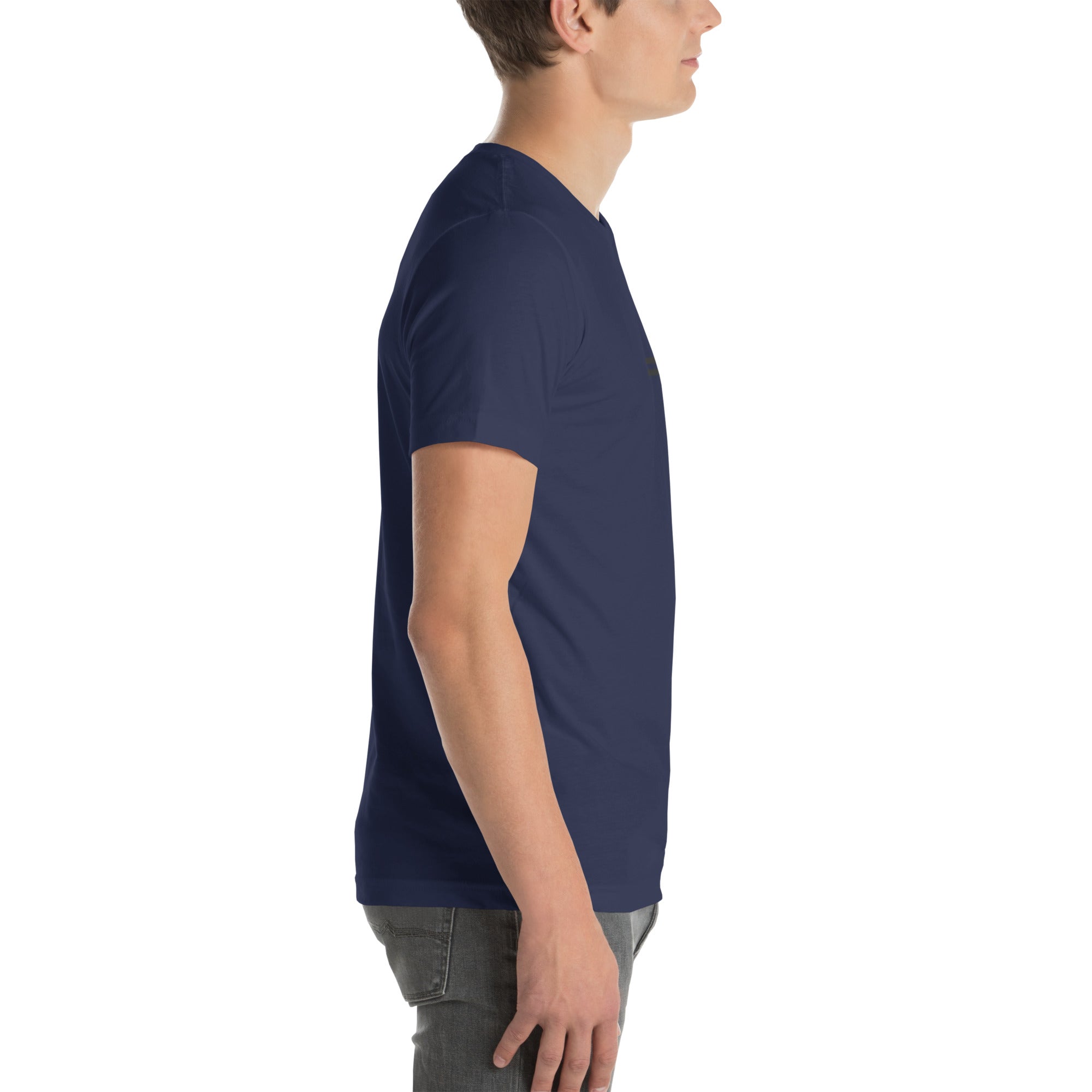 hidden cross t-shirt, blue