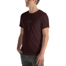hidden cross t-shirt, red